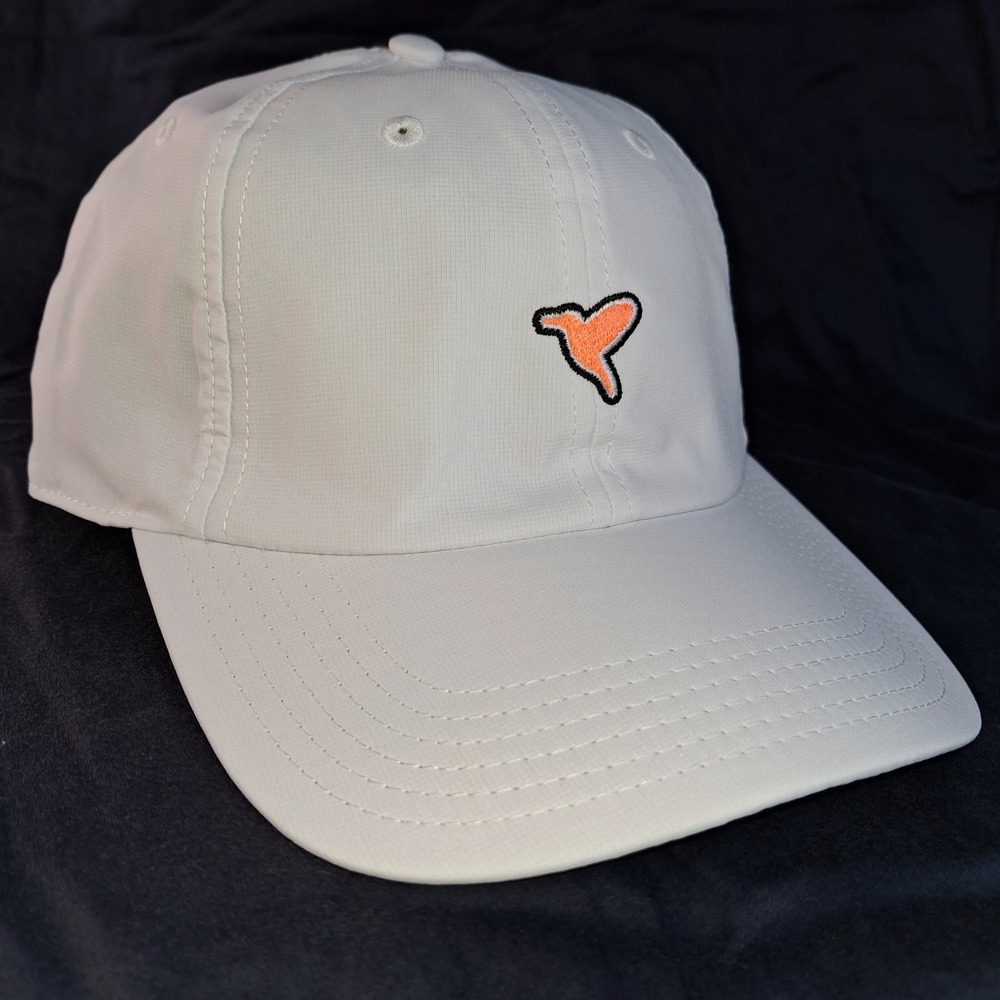 Bird Dogs performance Cap/Hat, adjustable strap back, White